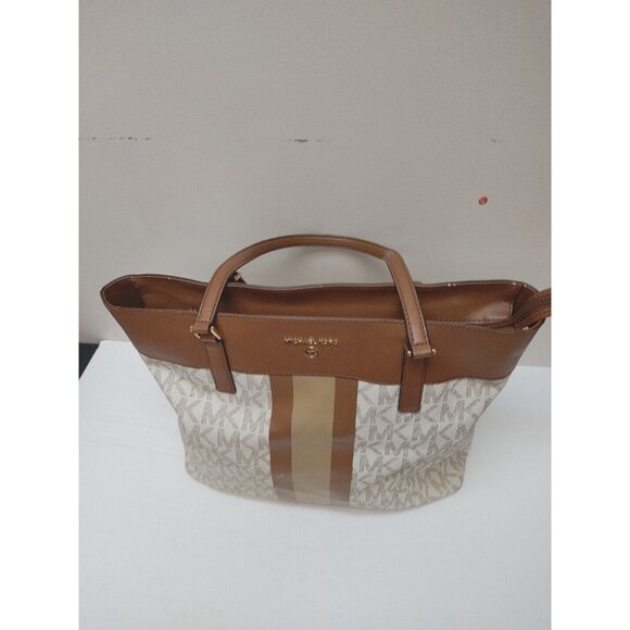 Michael Kors Center Stripe Morgan LG Tote - Picture 6 of 11